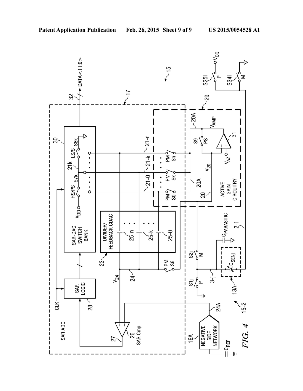 EMBEDDED SAR BASED ACTIVE GAIN CAPACITANCE MEASUREMENT SYSTEM AND METHOD - diagram, schematic, and image 10