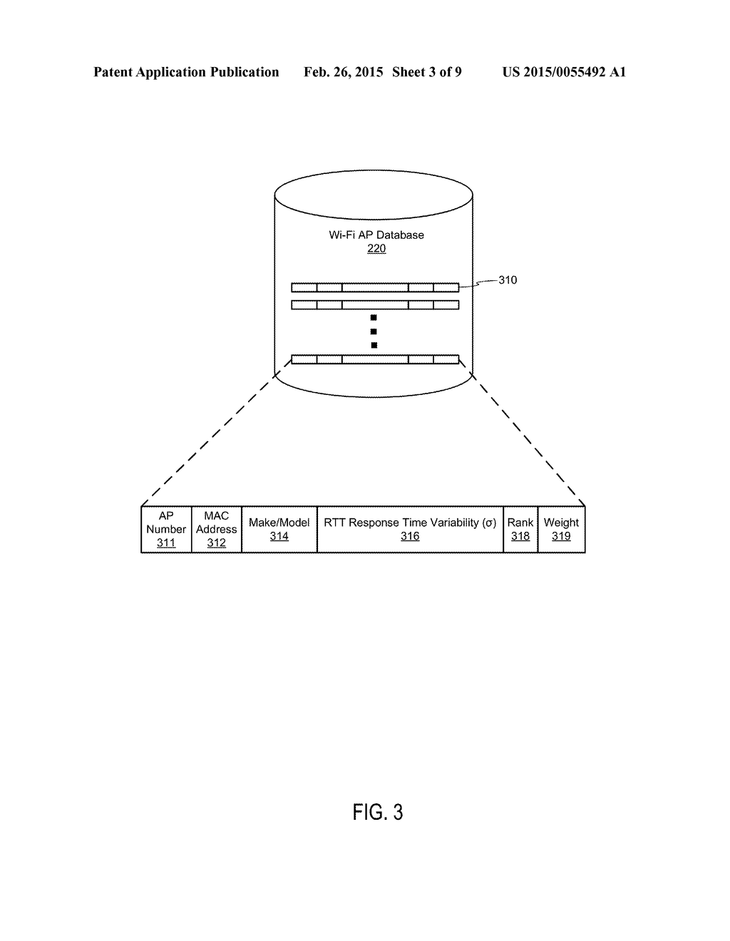 SYSTEM AND METHOD FOR SELECTING A WI-FI ACCESS POINT FOR POSITION     DETERMNATION - diagram, schematic, and image 04