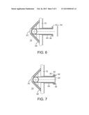 APPARATUSES AND RISERS FOR REACTING FEEDSTOCK IN THE PRESENCE OF CATALYST     AND METHODS FOR INSTALLING BAFFLES IN RISERS diagram and image