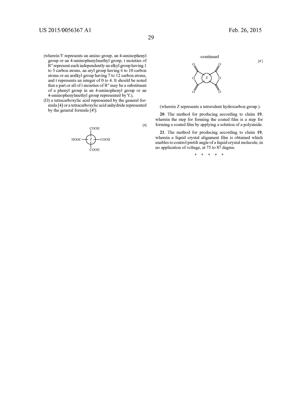 COMPOSITION FOR FORMING LIQUID CRYSTAL ALIGNMENT FILM AND LIQUID CRYSTAL     DISPLAY ELEMENT - diagram, schematic, and image 30