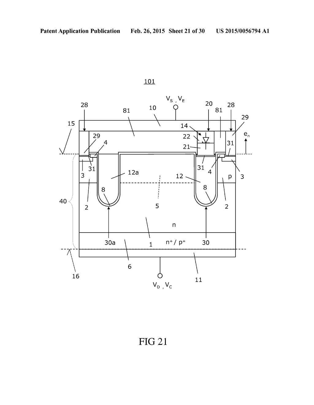 Method for Forming a Semiconductor Device with an Integrated Poly-Diode - diagram, schematic, and image 22