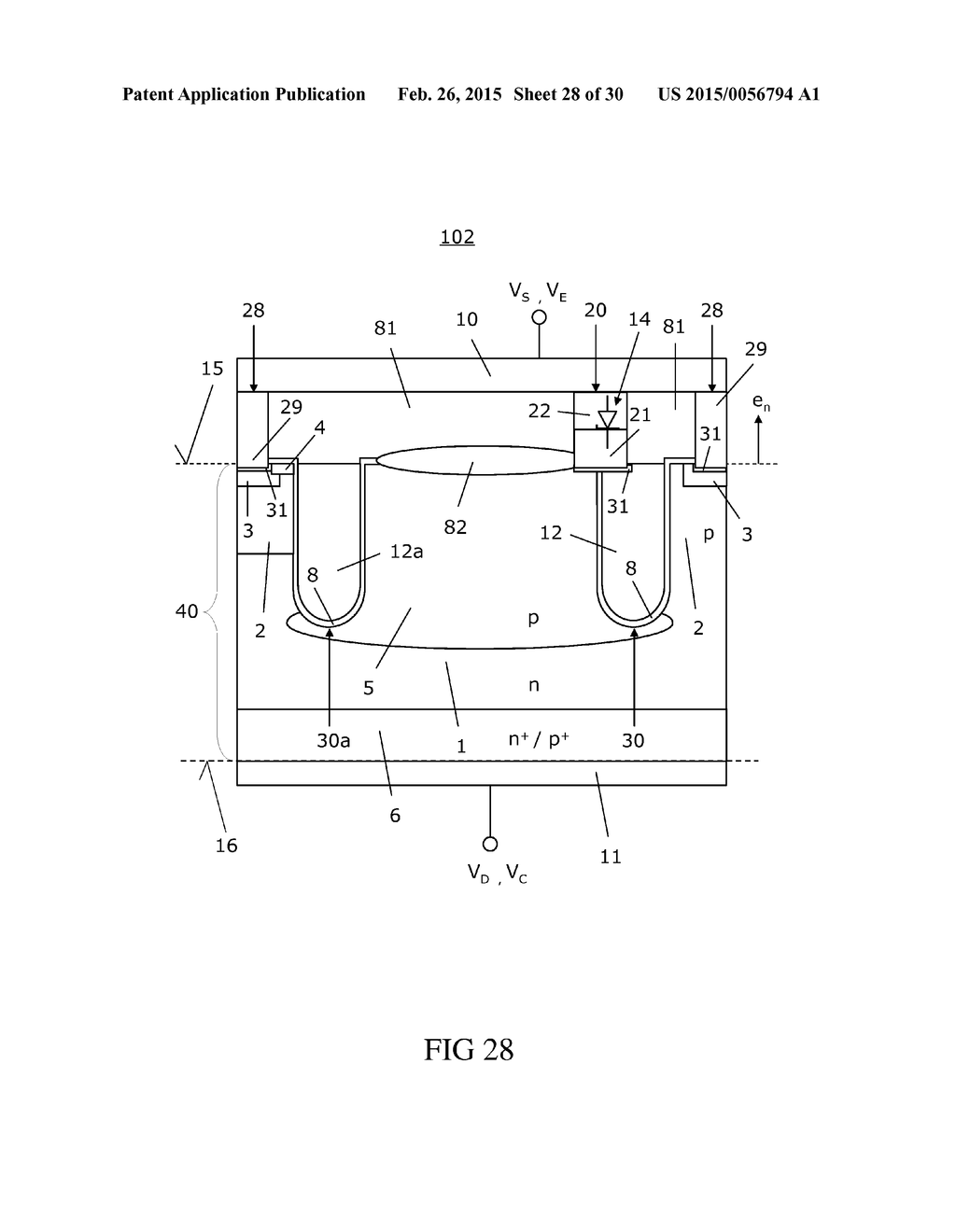 Method for Forming a Semiconductor Device with an Integrated Poly-Diode - diagram, schematic, and image 29