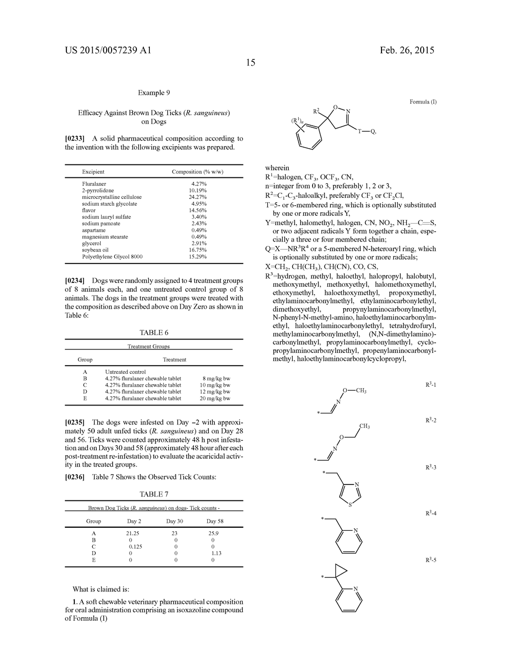 SOLID ORAL PHARMACEUTICAL COMPOSITIONS FOR ISOXAZOLINE COMPOUNDS - diagram, schematic, and image 18