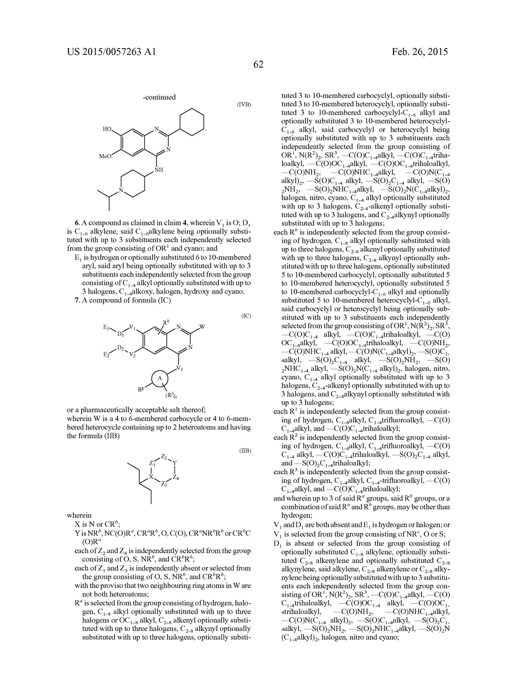 Quinazoline Compounds And Their Use In Therapy - diagram, schematic, and image 82