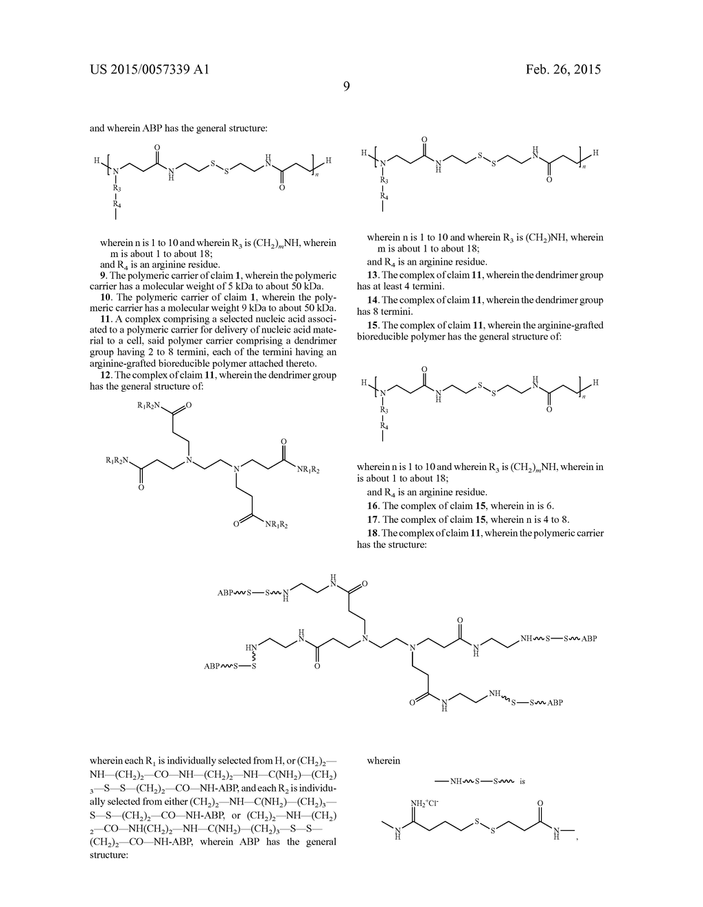 HIGH MOLECULAR WEIGHT ARGININE-GRAFTED BIOREDUCIBLE POLYMERS - diagram, schematic, and image 22