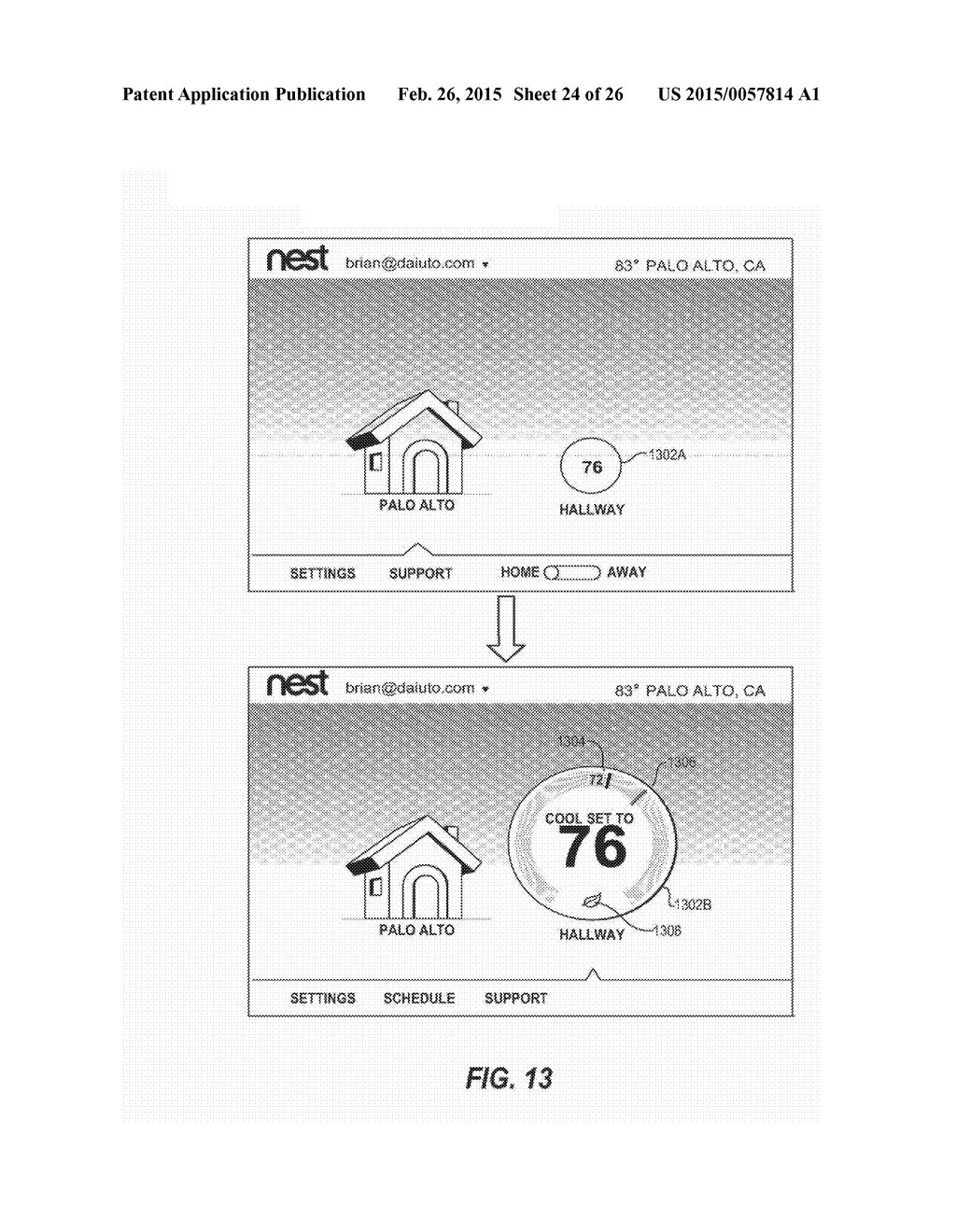 METHODS, SYSTEMS, AND RELATED ARCHITECTURES FOR MANAGING NETWORK CONNECTED     THERMOSTATS - diagram, schematic, and image 25