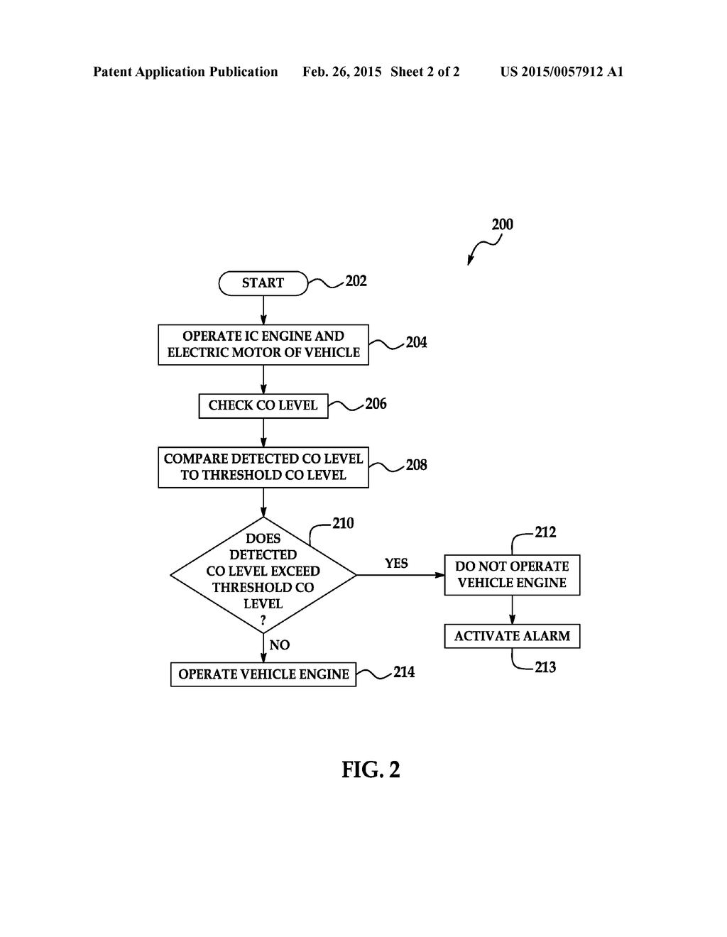 VEHICLE CARBON MONOXIDE DETECTION SYSTEM AND METHOD - diagram, schematic, and image 03