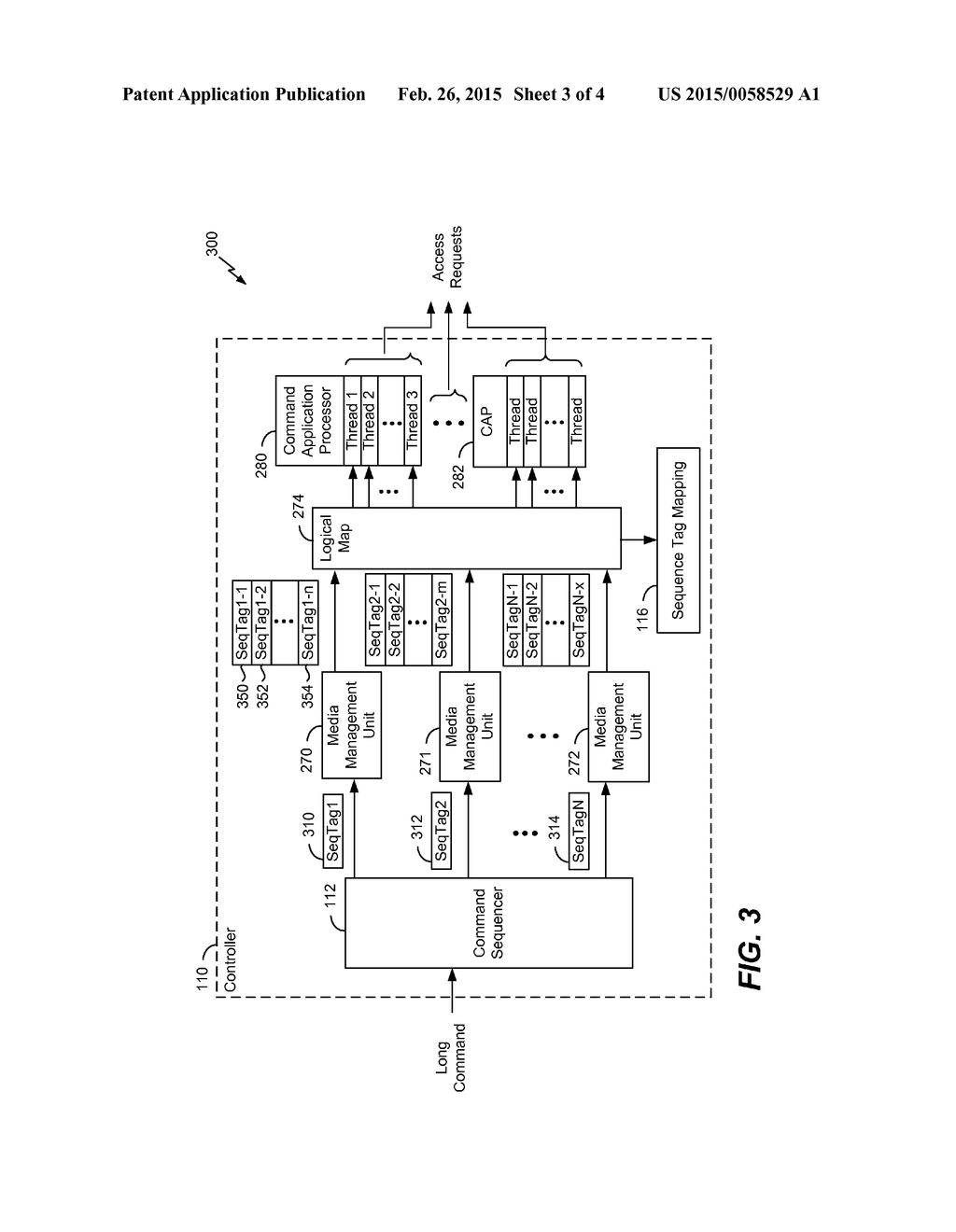 SYSTEMS AND METHODS OF PROCESSING ACCESS REQUESTS AT A DATA STORAGE DEVICE - diagram, schematic, and image 04