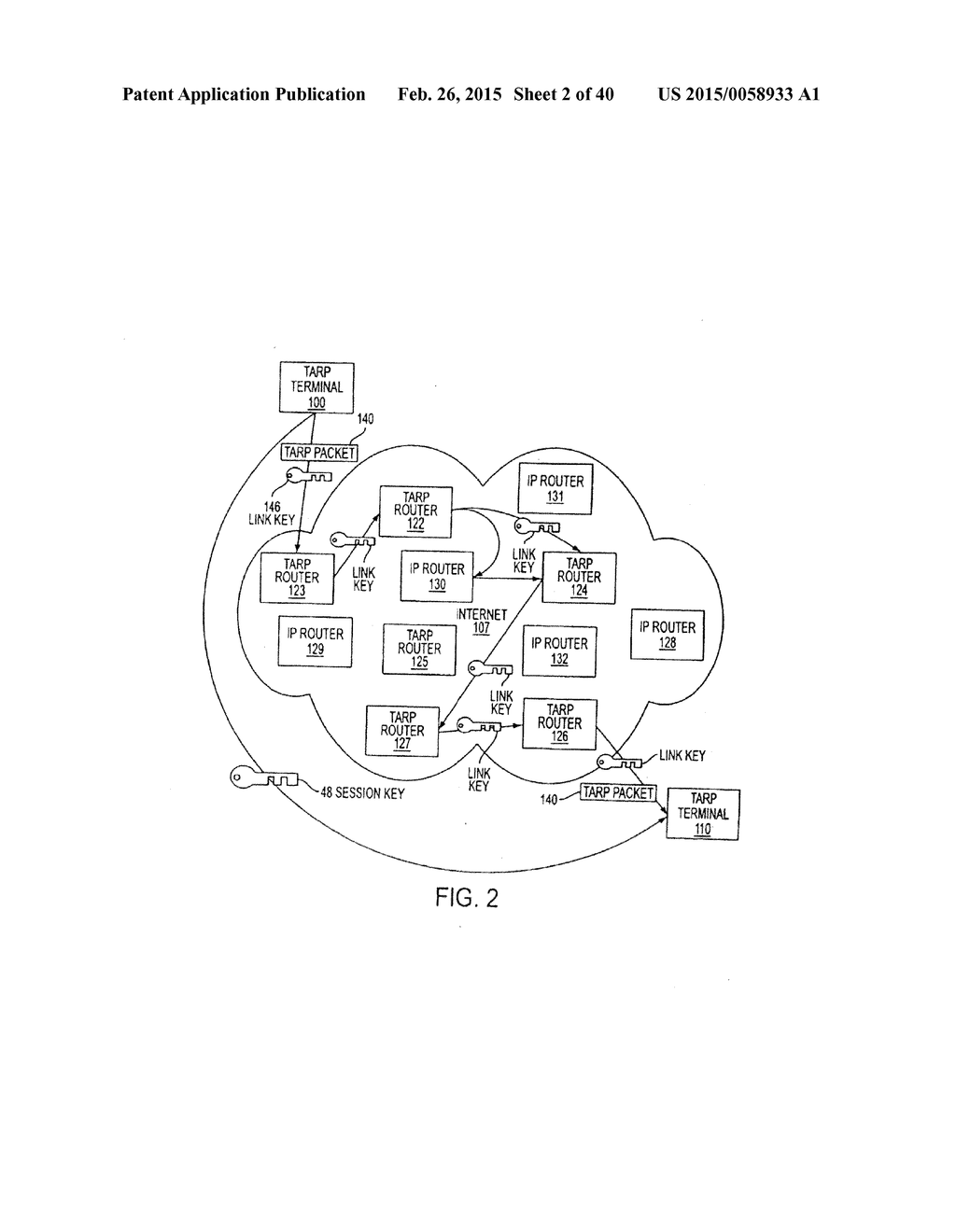 METHOD FOR ESTABLISHING SECURE COMMUNICATION LINK BETWEEN COMPUTERS OF     VIRTUAL PRIVATE NETWORK - diagram, schematic, and image 03