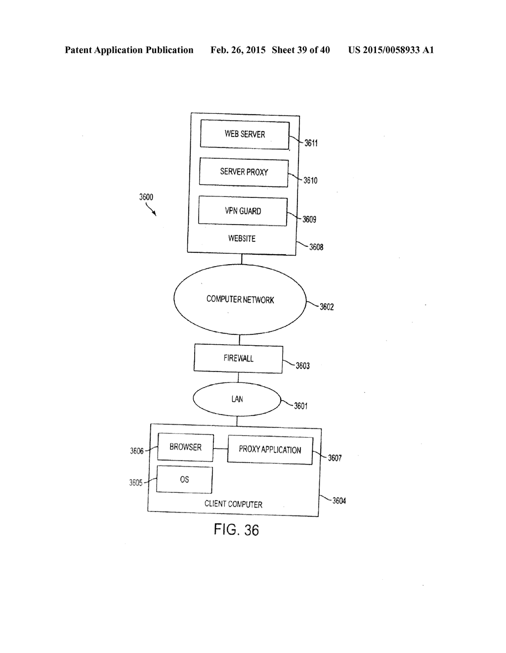 METHOD FOR ESTABLISHING SECURE COMMUNICATION LINK BETWEEN COMPUTERS OF     VIRTUAL PRIVATE NETWORK - diagram, schematic, and image 40