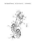 COMBINED DEVICE FOR WINDROWING AND FOR PRESSING INTO BALES, PARTICULARLY     FOR HAY diagram and image