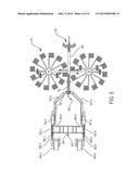 COMBINED DEVICE FOR WINDROWING AND FOR PRESSING INTO BALES, PARTICULARLY     FOR HAY diagram and image