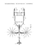 COMBINED DEVICE FOR WINDROWING AND FOR PRESSING INTO BALES, PARTICULARLY     FOR HAY diagram and image