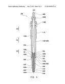 INTERNAL COMBUSTION ENGINE MOUNTED WITH COMBUSTION PRESSURE SENSOR     INCORPORATED GLOW PLUG AND SENSOR NONINCORPORATED GLOW PLUG diagram and image