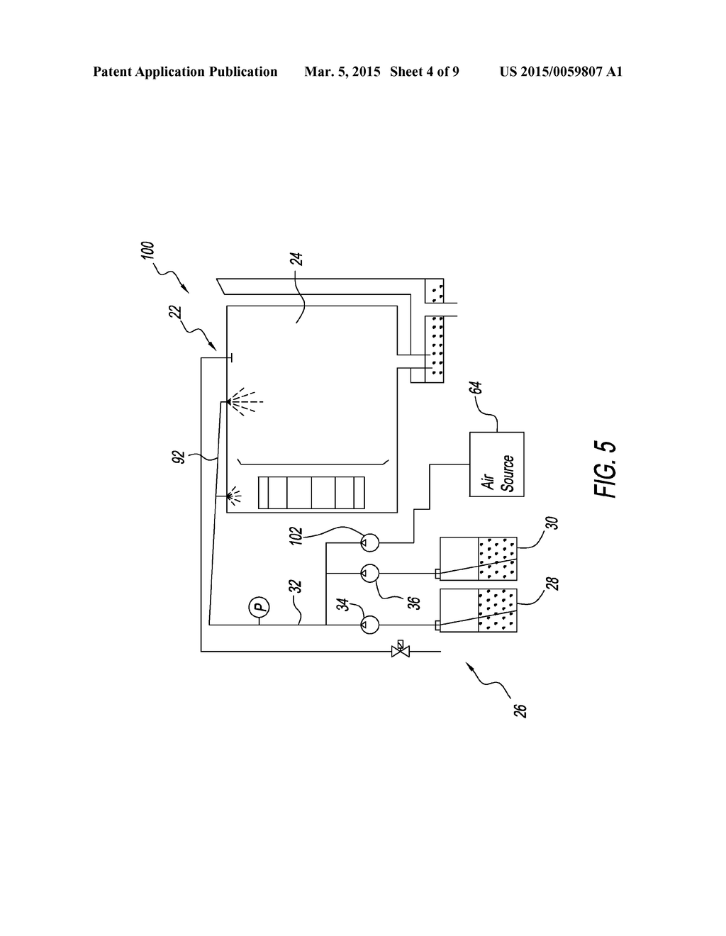 CLEANING SYSTEM AND METHOD WITH AIR FLUSHING OF DETERGENT/RINSE PIPES - diagram, schematic, and image 05