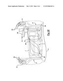 DUCT FOR HIGH VOLTAGE BATTERY AIR COOLING EXHAUST AND RECIRCULATION diagram and image