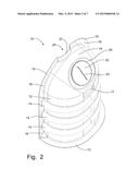 Hood for Preventing the Discharge of Debris from a Wastewater Collection     Basin diagram and image