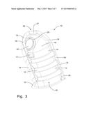 Hood for Preventing the Discharge of Debris from a Wastewater Collection     Basin diagram and image