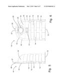 Hood for Preventing the Discharge of Debris from a Wastewater Collection     Basin diagram and image