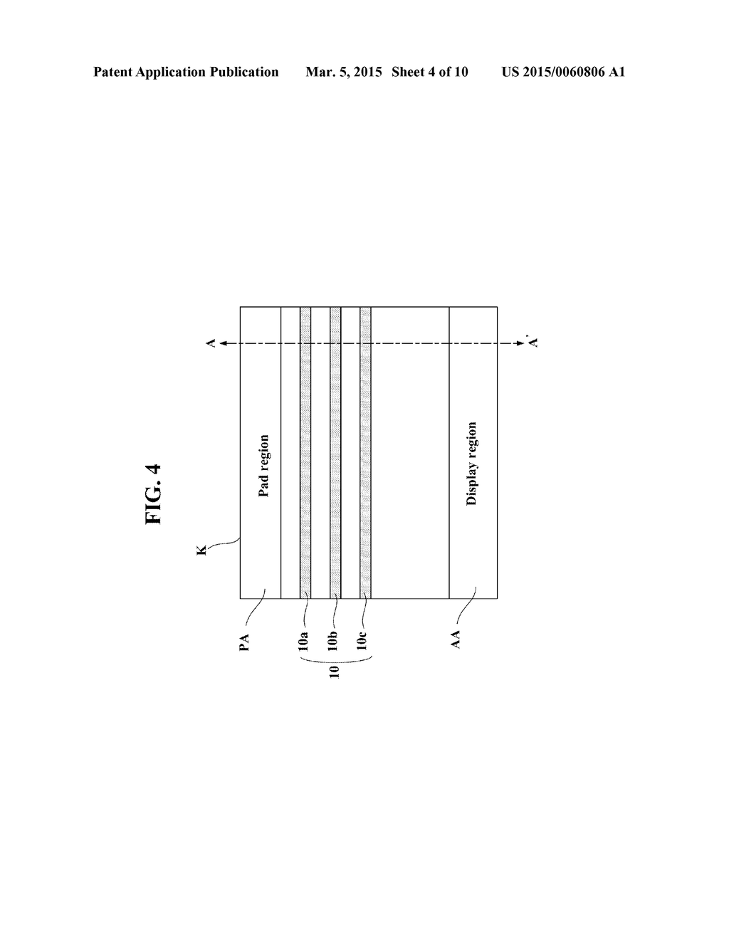 ORGANIC LIGHT EMITTING DIODE DISPLAY DEVICE AND METHOD OF FABRICATING THE     SAME - diagram, schematic, and image 05