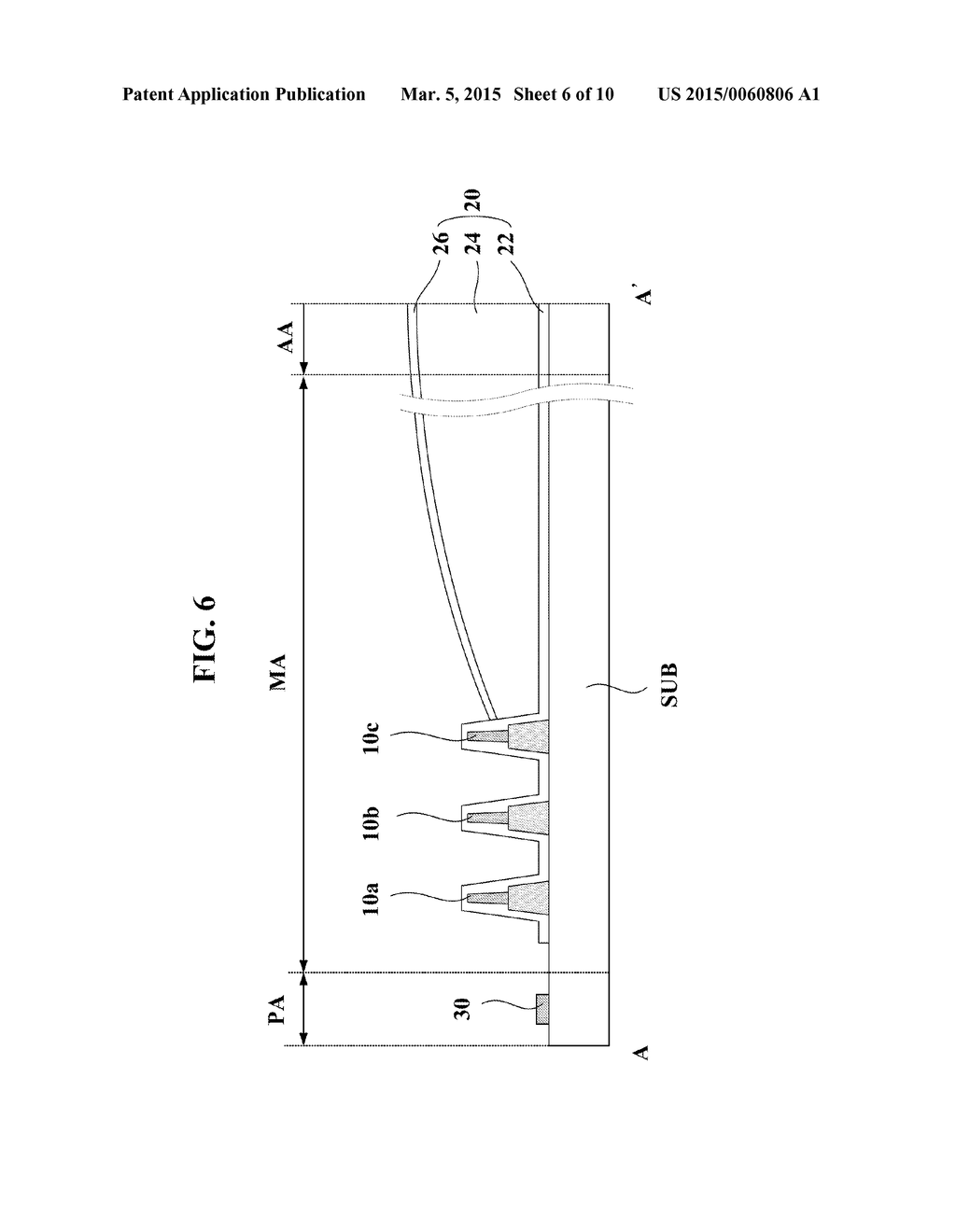 ORGANIC LIGHT EMITTING DIODE DISPLAY DEVICE AND METHOD OF FABRICATING THE     SAME - diagram, schematic, and image 07