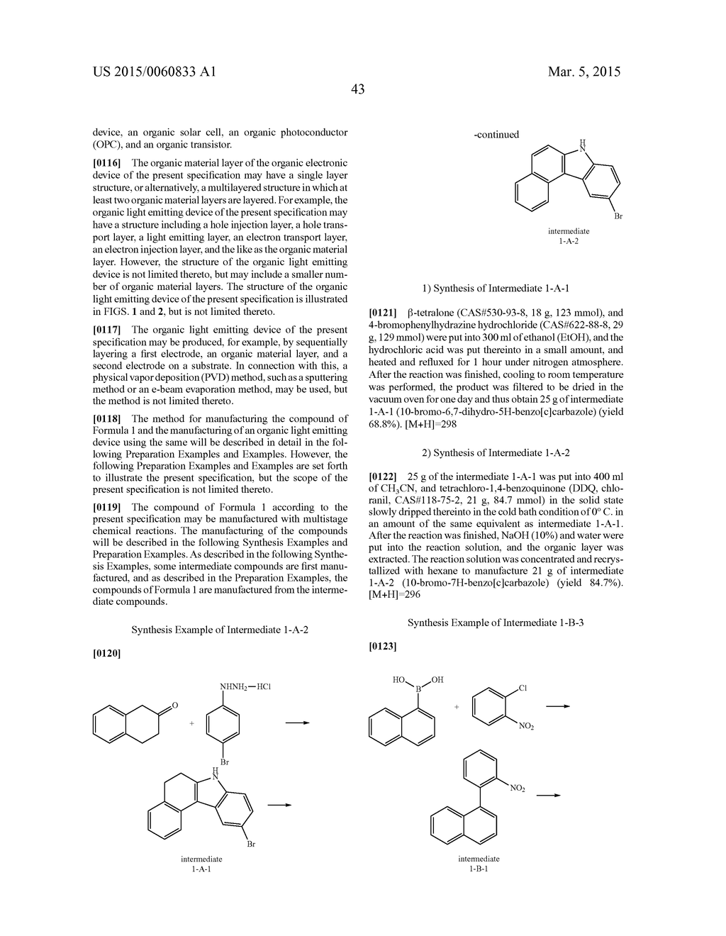 MATERIAL FOR ORGANIC ELECTRONIC DEVICE, AND ORGANIC ELECTRONIC DEVICE     USING THE SAME - diagram, schematic, and image 52