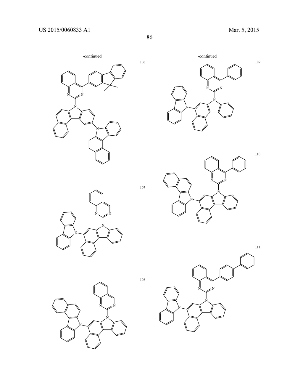 MATERIAL FOR ORGANIC ELECTRONIC DEVICE, AND ORGANIC ELECTRONIC DEVICE     USING THE SAME - diagram, schematic, and image 95