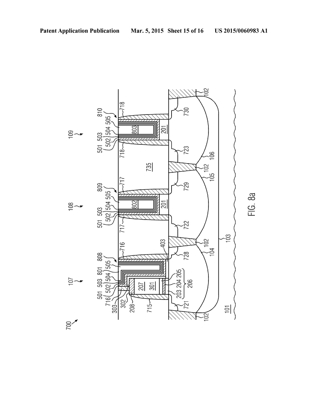 SEMICONDUCTOR STRUCTURE INCLUDING A SPLIT GATE NONVOLATILE MEMORY CELL AND     A HIGH VOLTAGE TRANSISTOR, AND METHOD FOR THE FORMATION THEREOF - diagram, schematic, and image 16