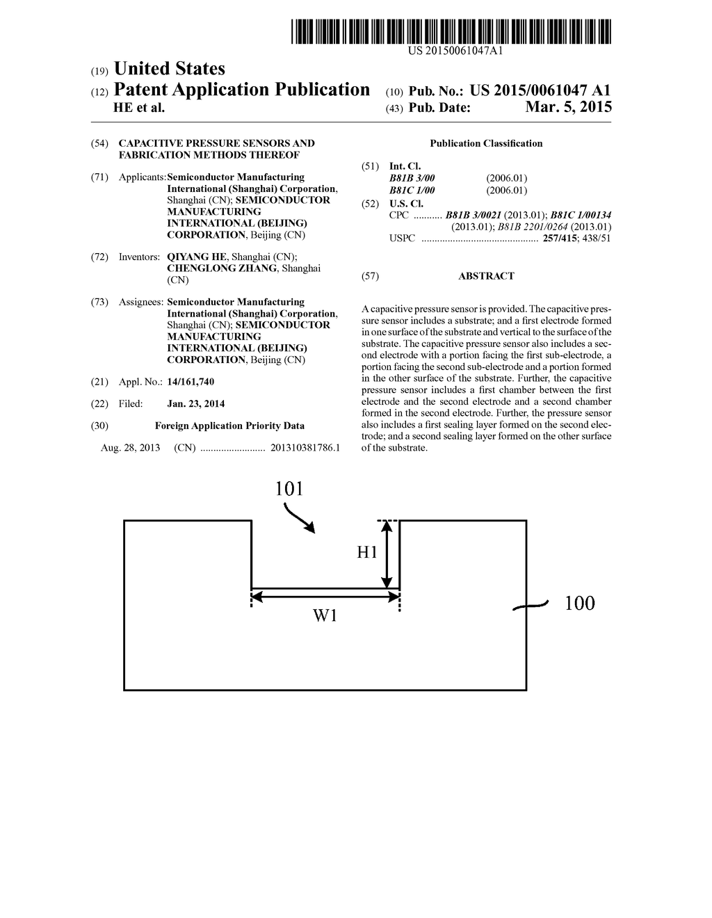 CAPACITIVE PRESSURE SENSORS AND FABRICATION METHODS THEREOF - diagram, schematic, and image 01