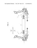 REAR WHEEL SUSPENSION DEVICE diagram and image