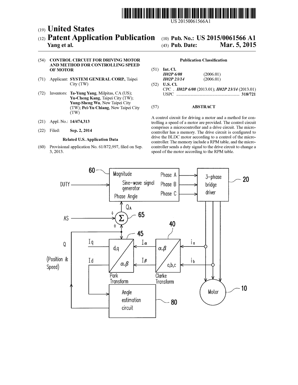 CONTROL CIRCUIT FOR DRIVING MOTOR AND METHOD FOR CONTROLLING SPEED OF     MOTOR - diagram, schematic, and image 01