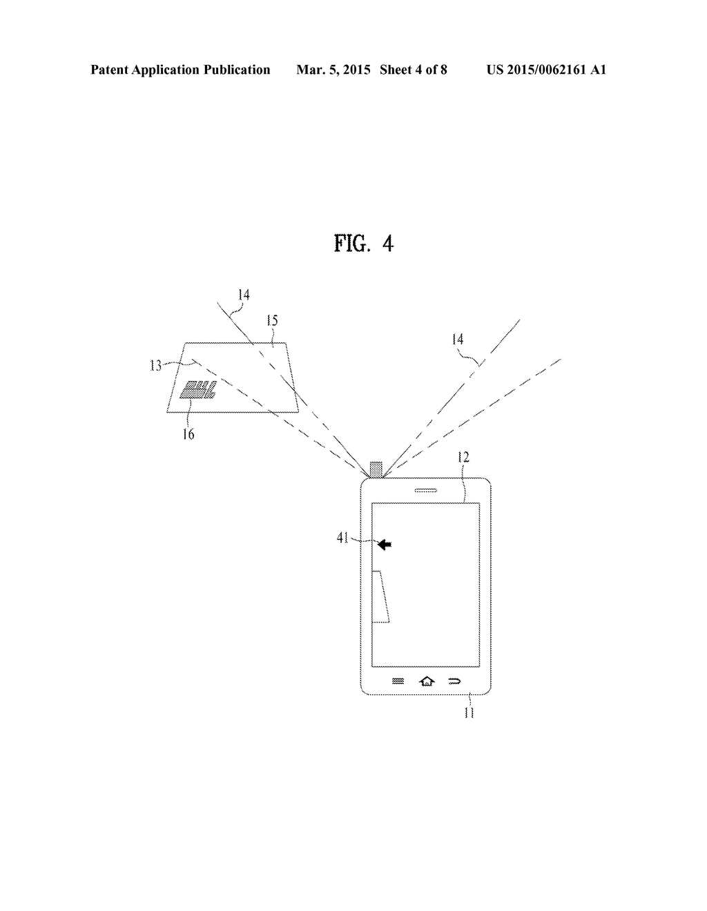 PORTABLE DEVICE DISPLAYING AUGMENTED REALITY IMAGE AND METHOD OF     CONTROLLING THEREFOR - diagram, schematic, and image 05