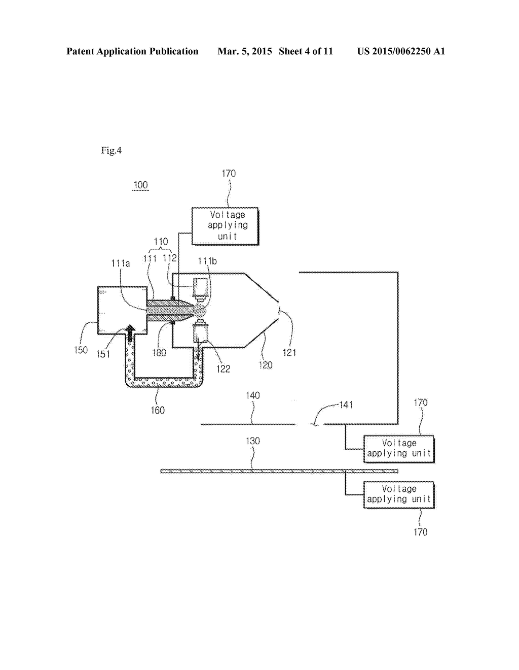 Apparatus for Spraying and Patterning Using Electrostatic Force - diagram, schematic, and image 05