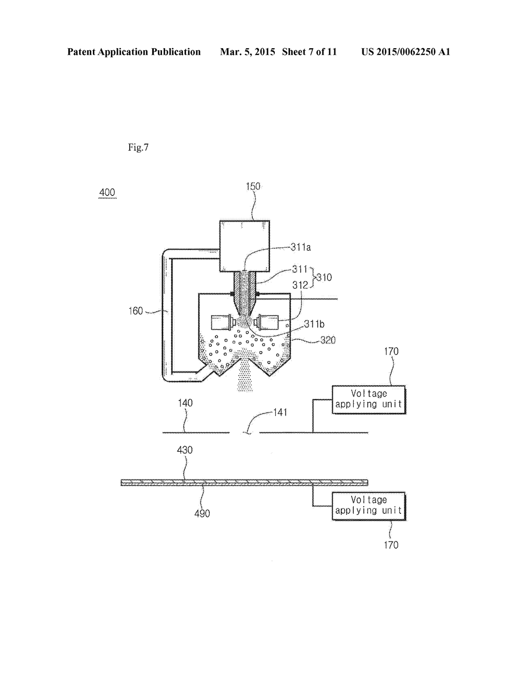 Apparatus for Spraying and Patterning Using Electrostatic Force - diagram, schematic, and image 08