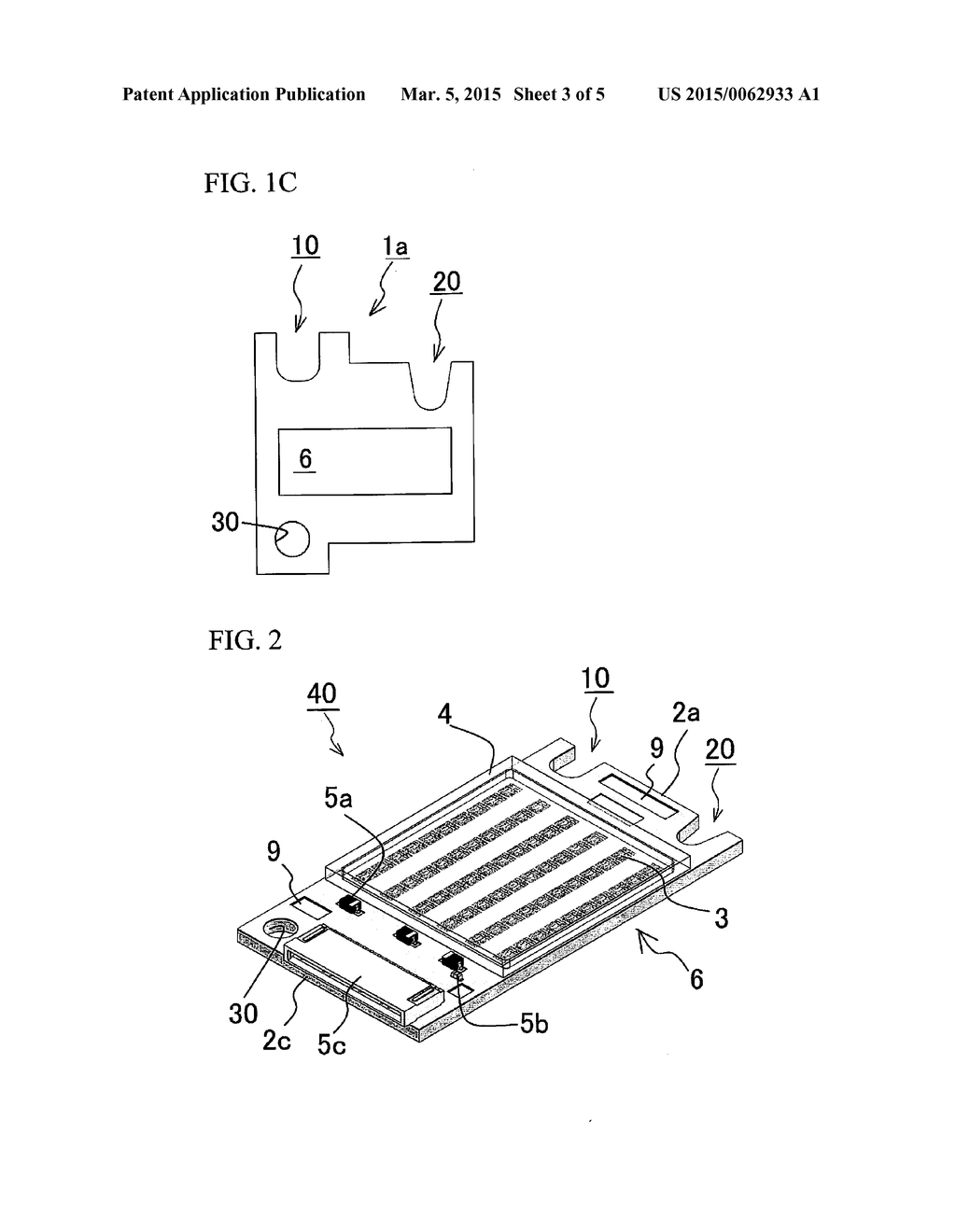 SUBSTRATE FOR MOUNTING LIGHT EMITTING ELEMENT AND METHOD OF FIXING THE     SUBSTRATE MEMBER - diagram, schematic, and image 04