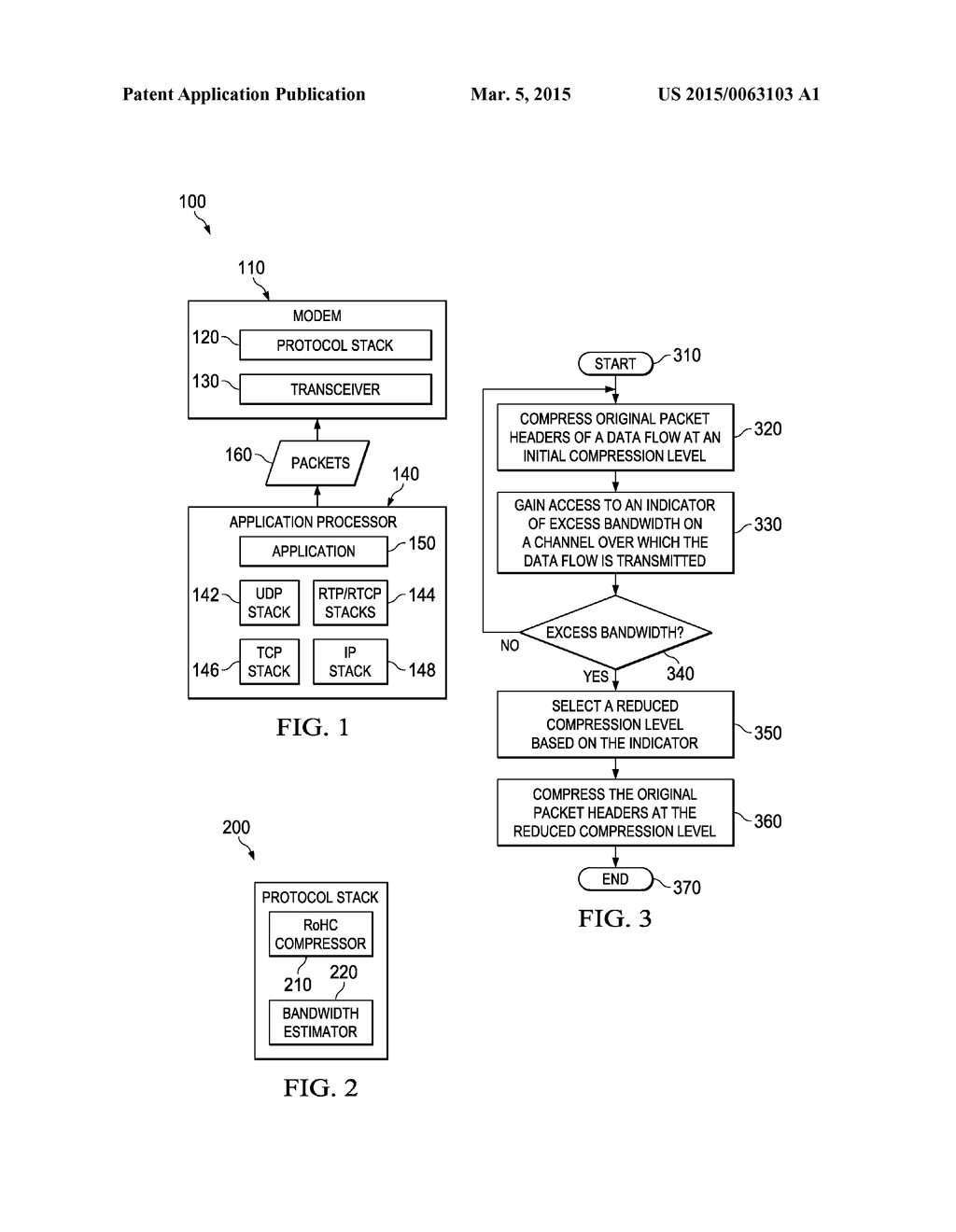 BANDWIDTH-DEPENDENT COMPRESSOR FOR ROBUST HEADER COMPRESSION AND METHOD OF     USE THEREOF - diagram, schematic, and image 02