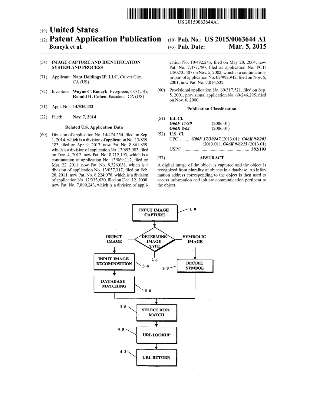 Image Capture and Identification System and Process - diagram, schematic, and image 01