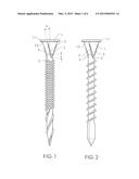 SCREW CAPABLE OF EASILY DRILLING HOLES AND DREGS REMOVING diagram and image