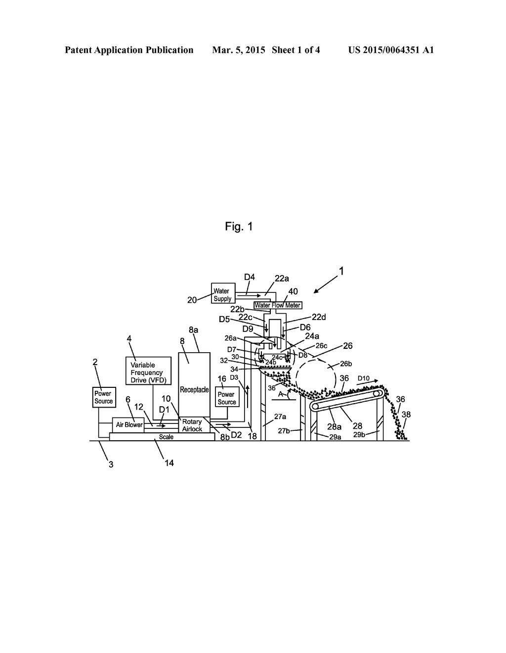 METHOD AND APPARATUS FOR ADDING DRY COLORANT TO LANDSCAPE MULCH FIBER - diagram, schematic, and image 02