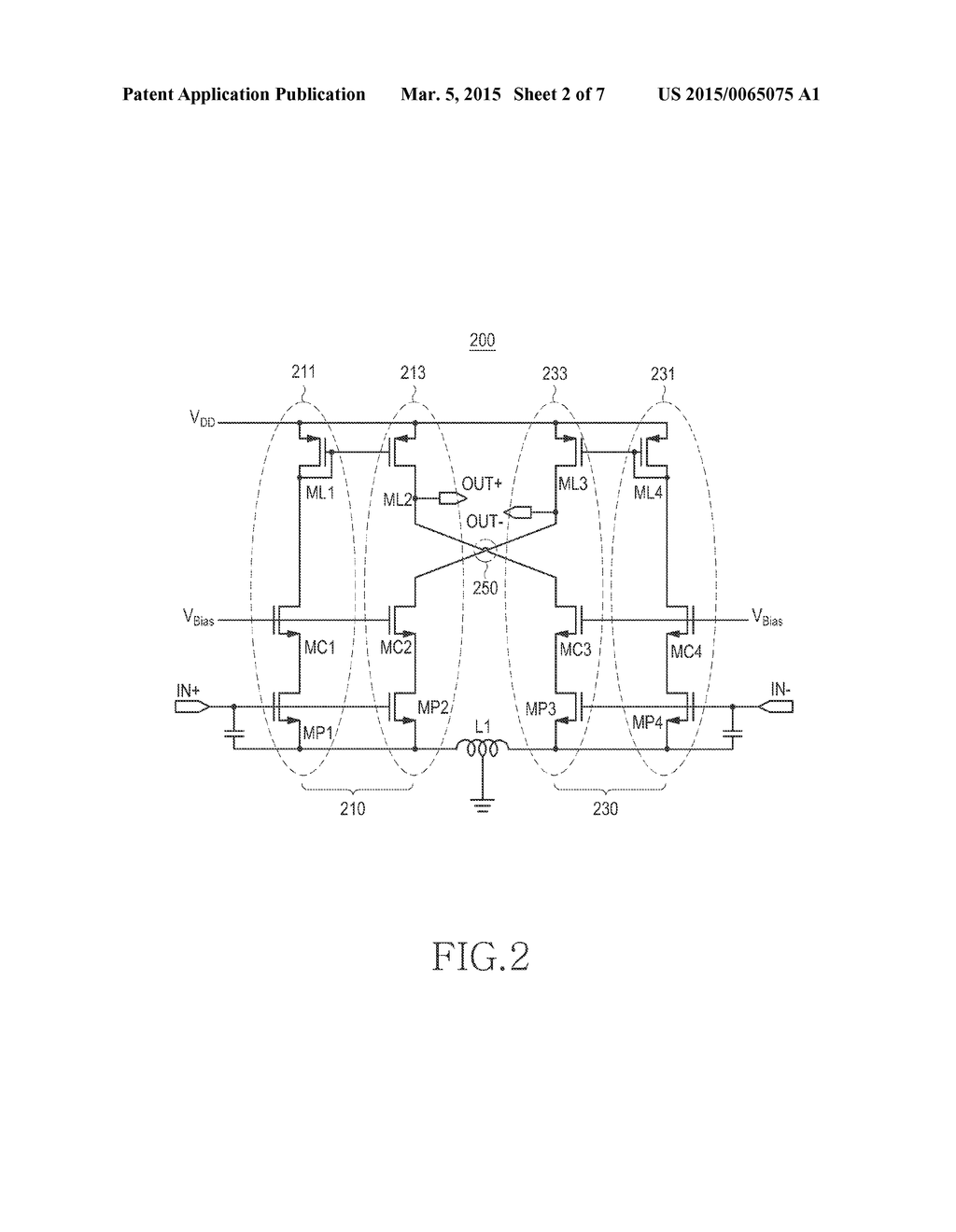 RECEIVING DEVICE AND METHOD FOR REMOVING MISMATCH IN WIRELESS     COMMUNICATION SYSTEM, AND LOW-POWER AMPLIFIER THEREOF - diagram, schematic, and image 03