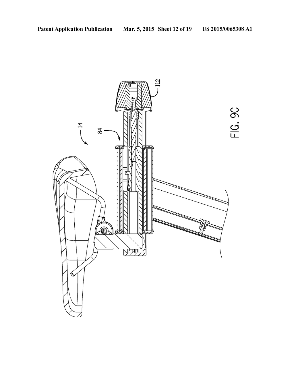 EXERCISE BICYCLE FRAME WITH BICYCLE SEAT AND HANDLEBAR ADJUSTMENT     ASSEMBLIES - diagram, schematic, and image 13