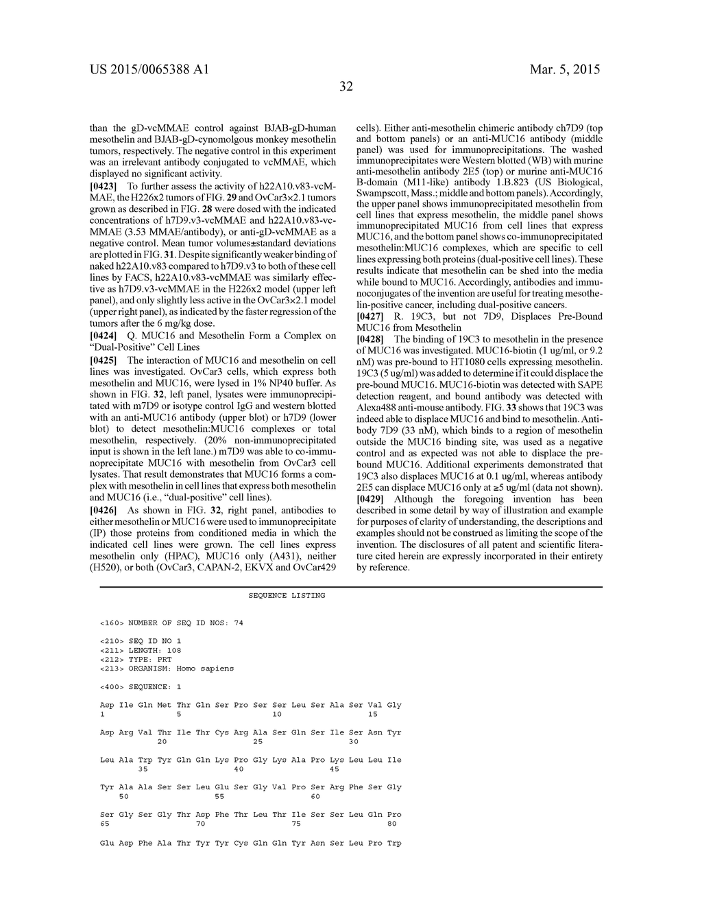 ANTI-MESOTHELIN ANTIBODIES AND IMMUNOCONJUGATES - diagram, schematic, and image 65