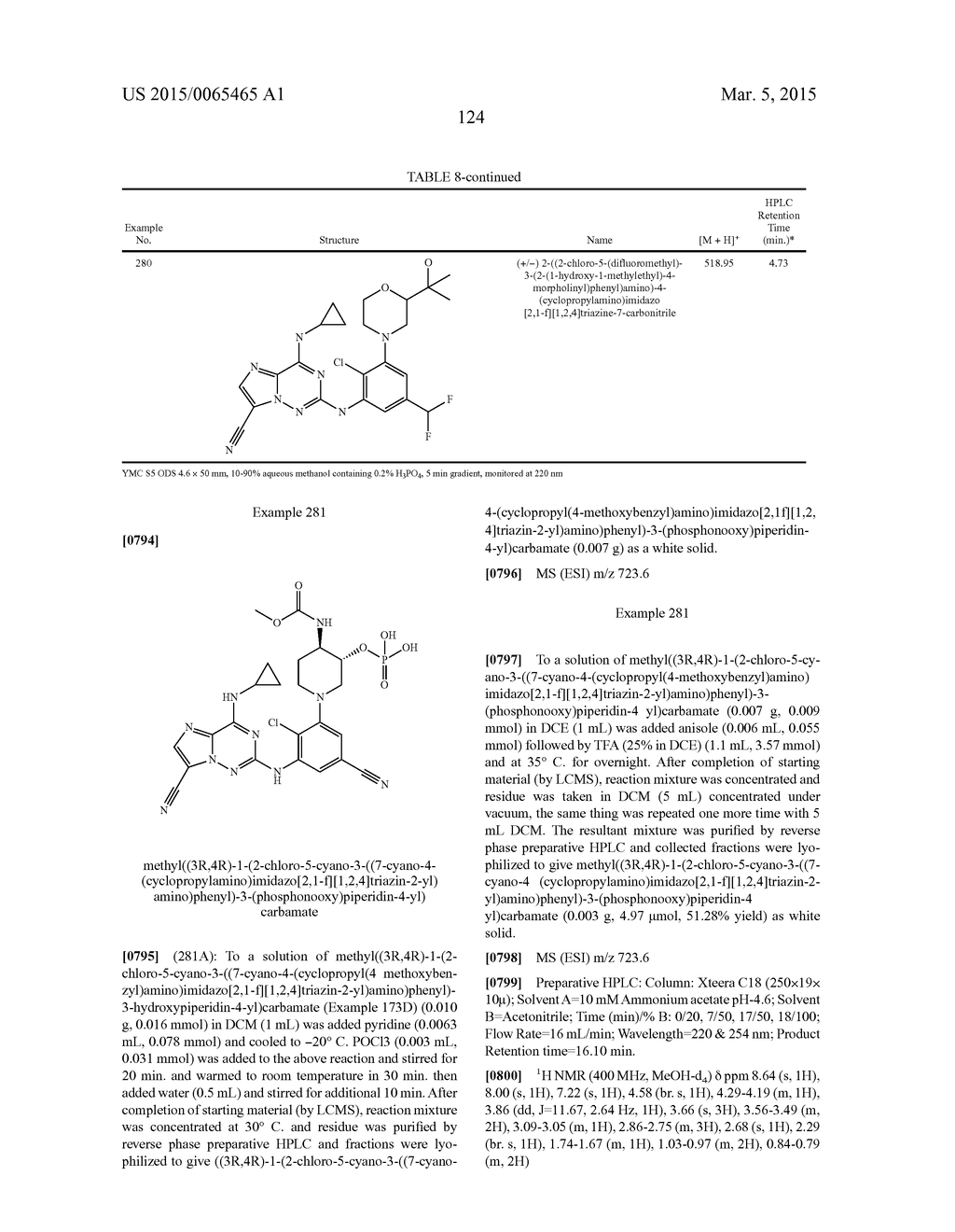 IMIDAZOTRIAZINECARBONITRILES USEFUL AS KINASE INHIBITORS - diagram, schematic, and image 125