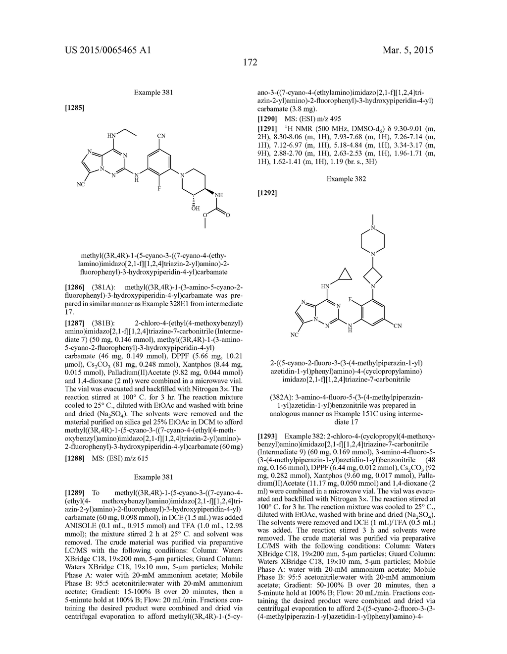 IMIDAZOTRIAZINECARBONITRILES USEFUL AS KINASE INHIBITORS - diagram, schematic, and image 173