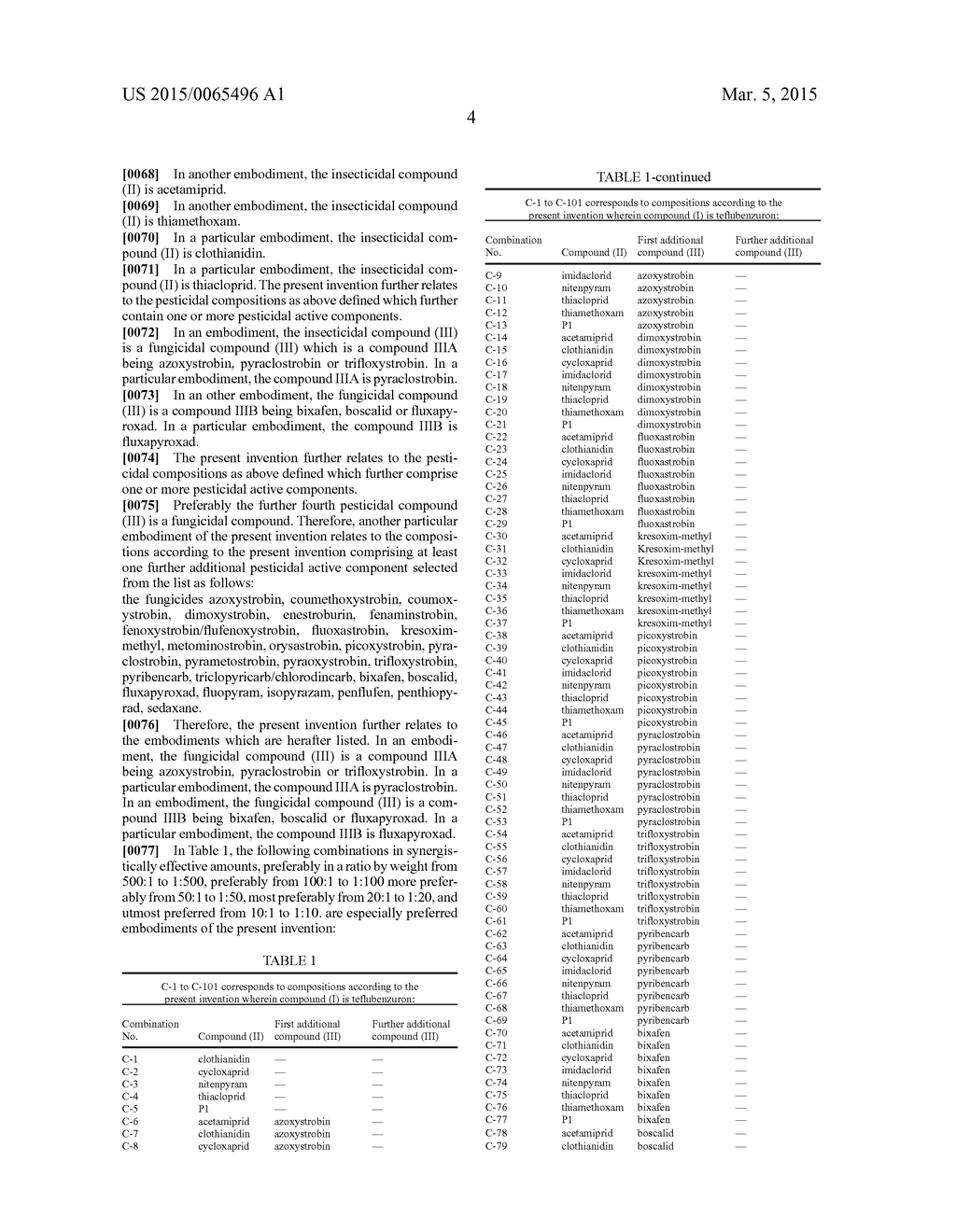 PESTICIDAL COMPOSITIONS COMPRISING BENZOYLUREA COMPOUND AND FURTHER     PESTICIDAL COMPOUND AND THEIR USES - diagram, schematic, and image 05