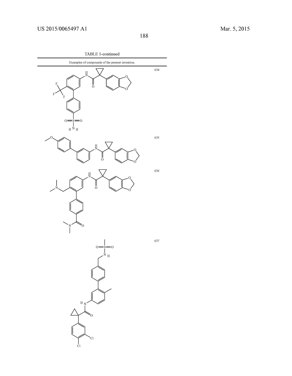 MODULATORS OF ATP-BINDING CASSETTE TRANSPORTERS - diagram, schematic, and image 189