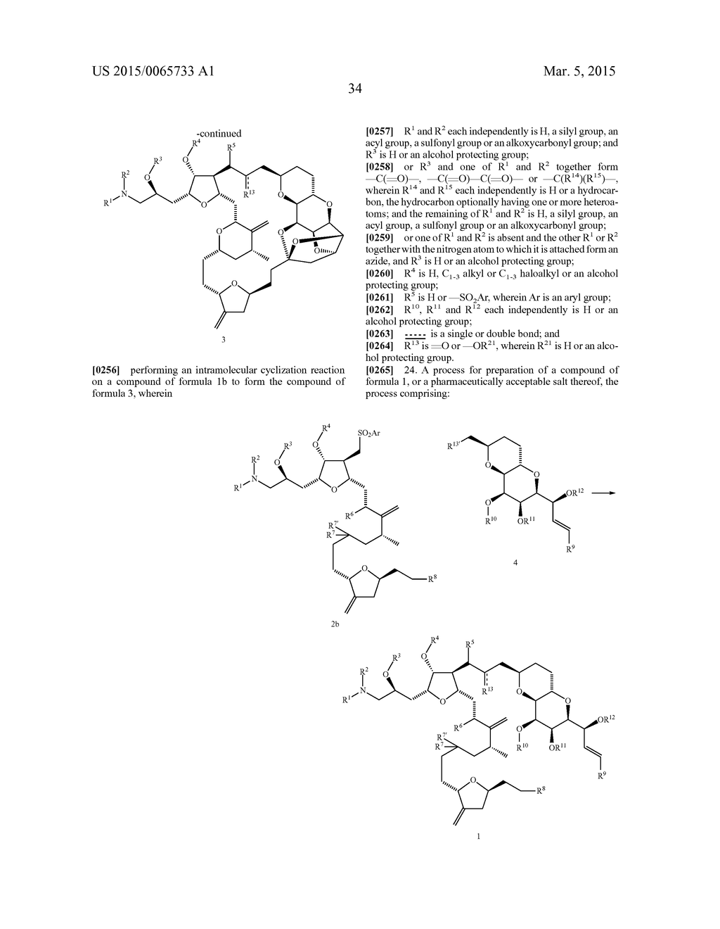 SYNTHETIC PROCESS FOR PREPARATION OF MACROCYCLIC C1-KETO ANALOGS OF     HALICHONDRIN B AND INTERMEDIATES USEFUL THEREIN - diagram, schematic, and image 35