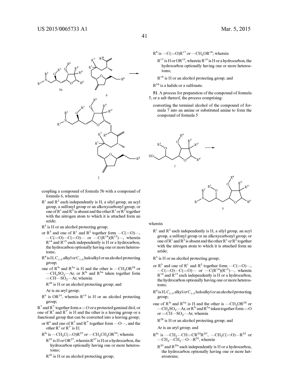 SYNTHETIC PROCESS FOR PREPARATION OF MACROCYCLIC C1-KETO ANALOGS OF     HALICHONDRIN B AND INTERMEDIATES USEFUL THEREIN - diagram, schematic, and image 42