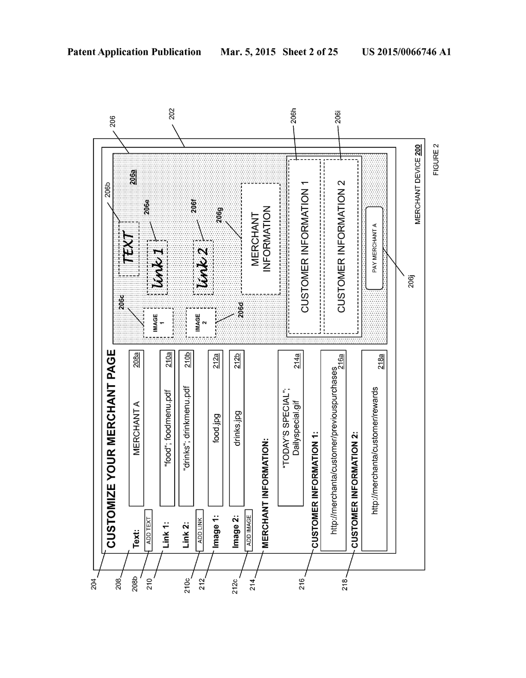 PAYMENT APPLICATION WITH MERCHANT PHYSICAL LOCATION PERSONALIZATION - diagram, schematic, and image 03