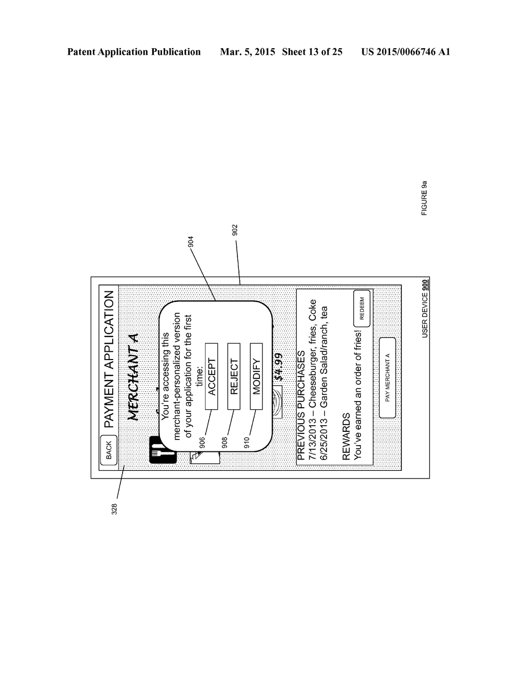 PAYMENT APPLICATION WITH MERCHANT PHYSICAL LOCATION PERSONALIZATION - diagram, schematic, and image 14